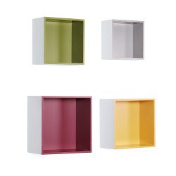 Wandregal Quadro 4er-Set