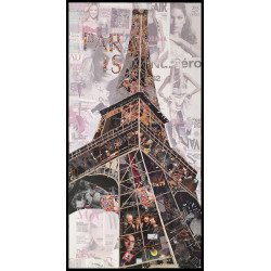 Papier Wandbild Eiffelturm